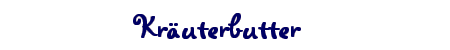 Kräuterbutter